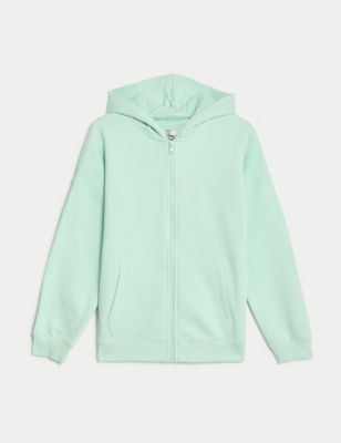 Cotton Rich Zip Hoodie (6-16 Yrs) Image 2 of 3