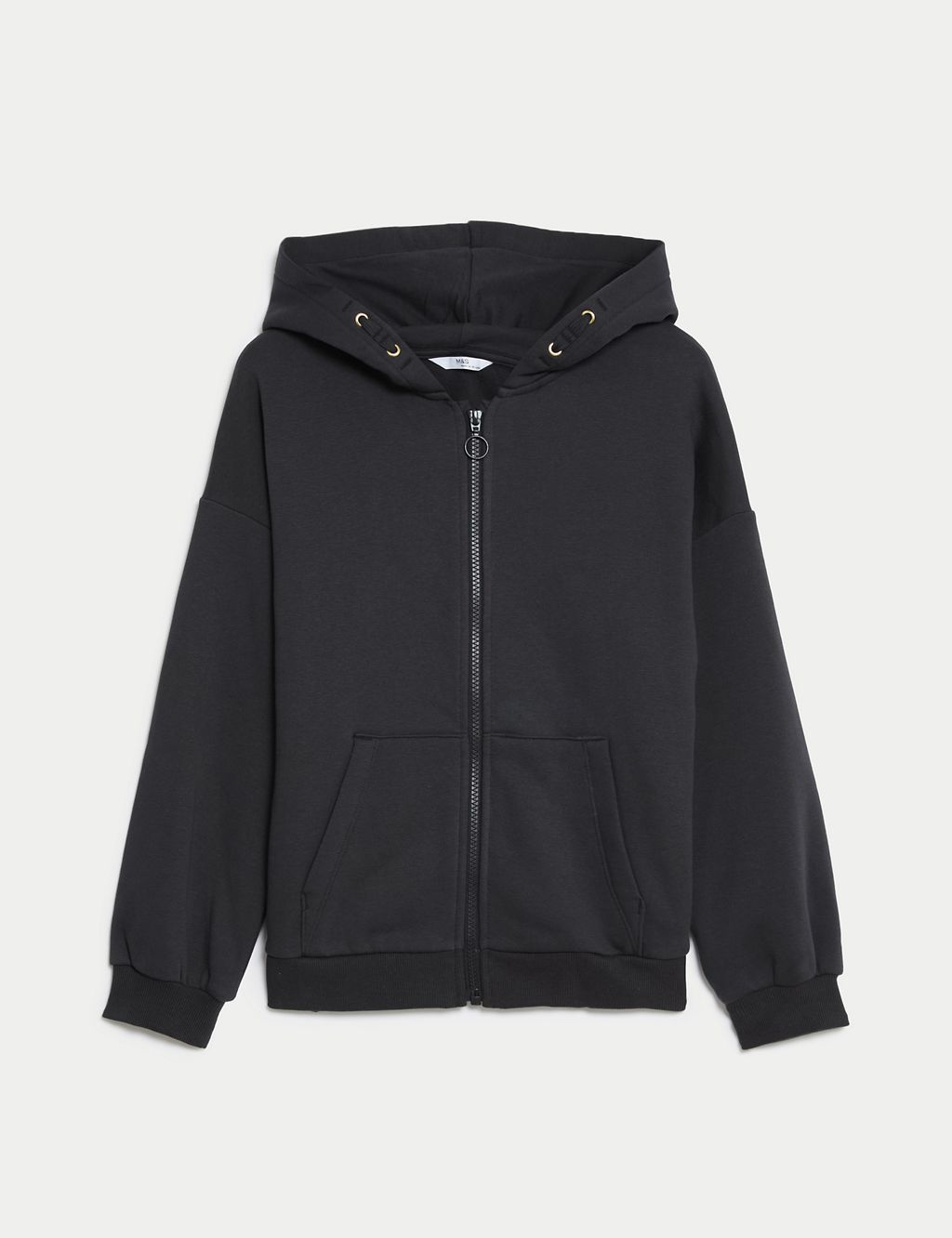 Cotton Rich Zip Hoodie (6-16 Yrs) | M&S Collection | M&S