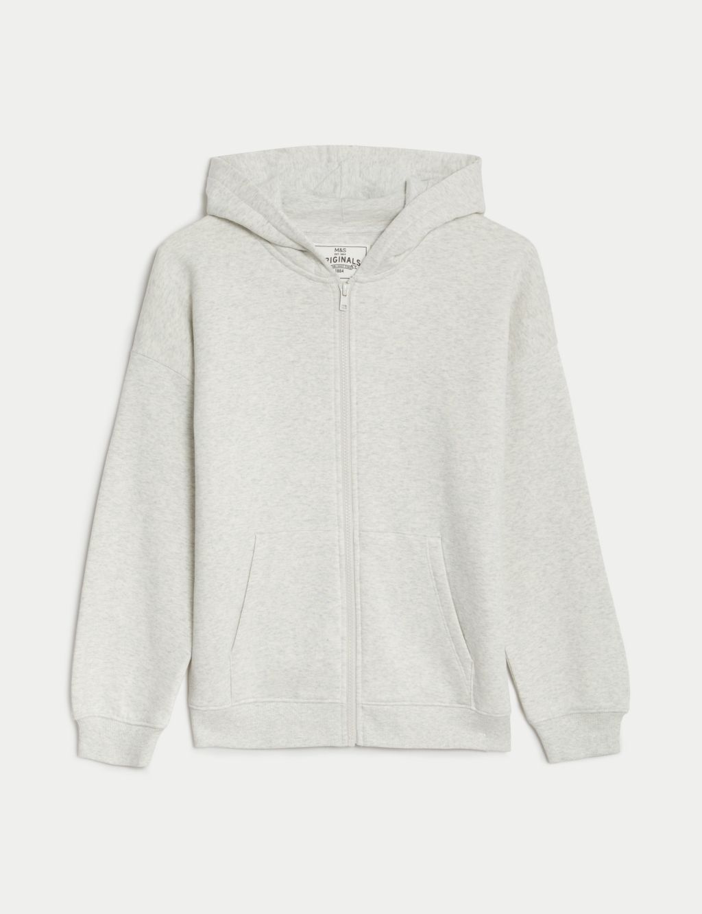 Cotton Rich Zip Hoodie (6-16 Yrs) | M&S Collection | M&S