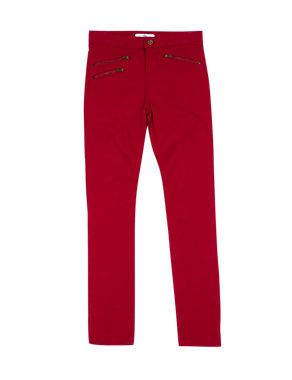Cotton Rich Zip Pocket Skinny Leg Jeans (5- 14 Years) Image 2 of 3