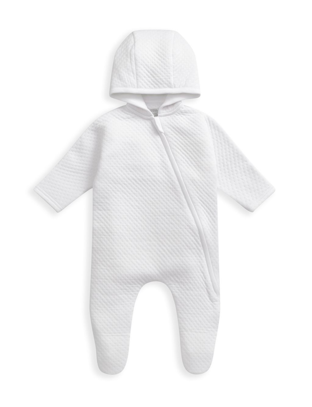 Cotton Rich Zip Pramsuit (7lbs-9 Mths) 2 of 2