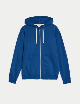 Cotton Rich Zip Up Hoodie Image 2 of 4