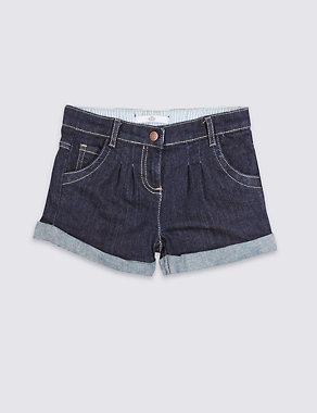 Cotton Rich with Stretch Denim Shorts (1-7 Years) Image 2 of 3