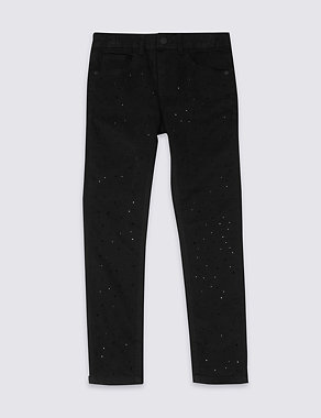 Cotton Rich with Stretch Skinny Fit Jeans (5-14 Years) Image 2 of 3