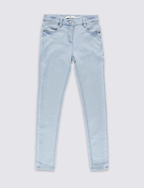 Cotton Rich with Stretch Super Skinny Jeans (3-14 Years) Image 2 of 3