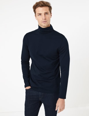 Roll neck hotsell t shirt