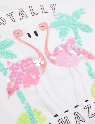h and m flamingo shirt
