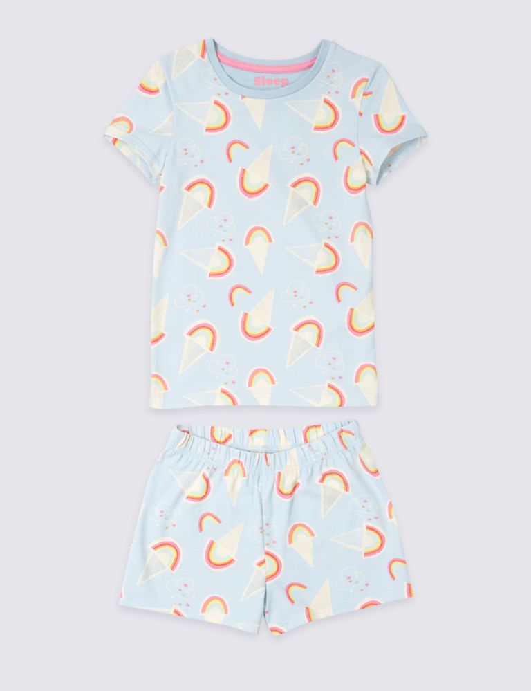 Cotton Short Pyjamas with Stretch (3-16 Years) 2 of 4