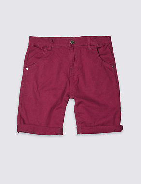 Cotton Shorts with Stretch (3-14 Years) Image 2 of 4