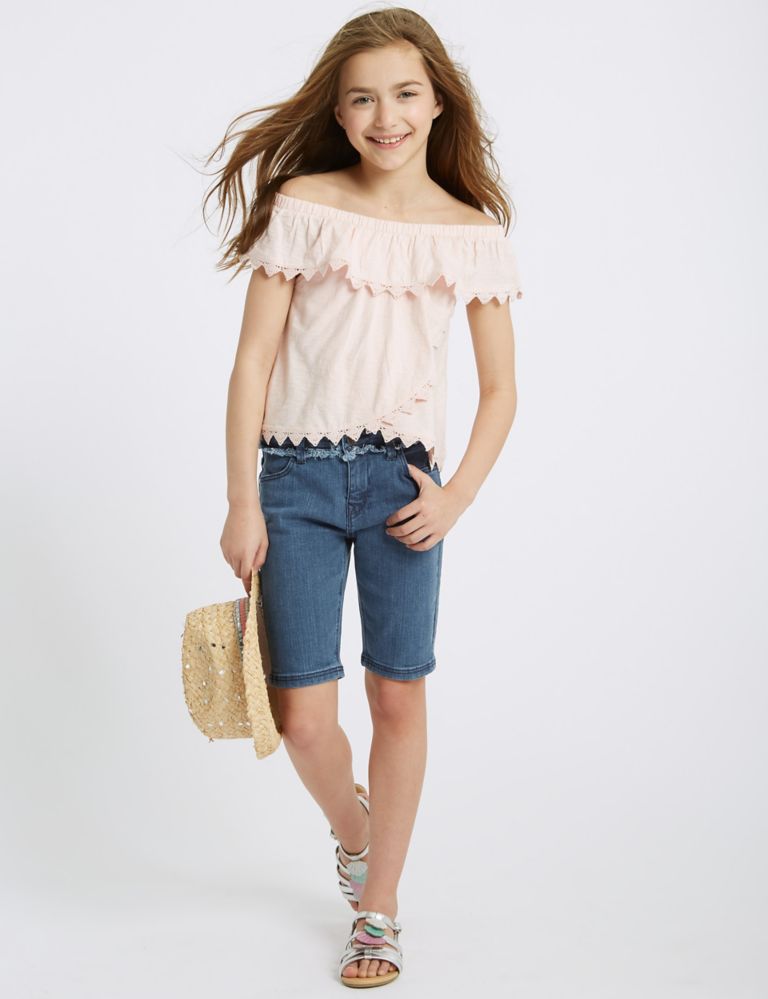 Cotton Shorts with Stretch (3-16 Years) 1 of 4