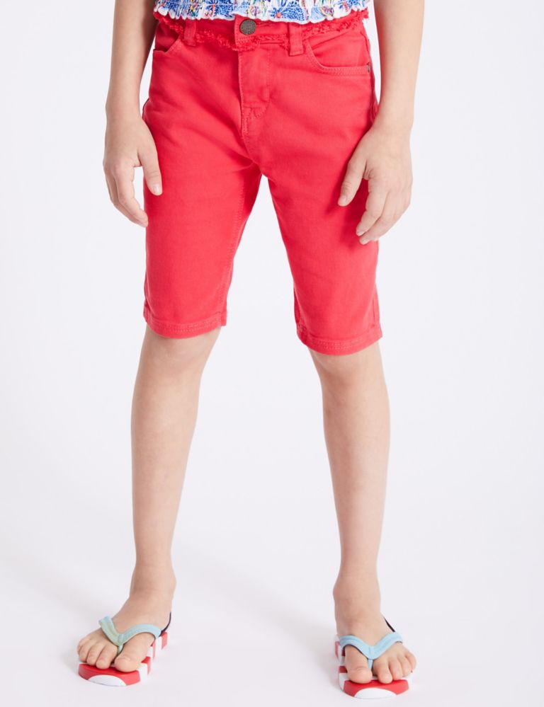 Cotton Shorts with Stretch (3-16 Years) 3 of 4