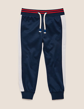 Cotton Side Stripe Joggers (2-7 Yrs) Image 2 of 6