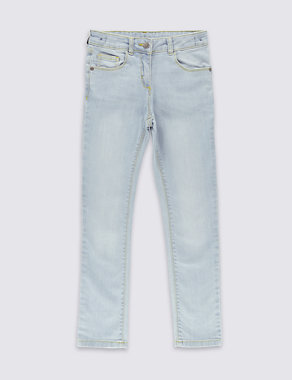Cotton Skinny Jeans with Stretch (3-14 Years) Image 2 of 4