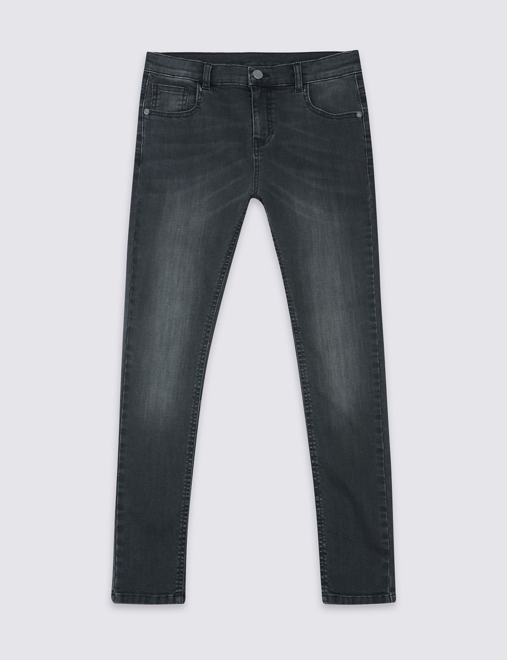 Cotton Skinny Leg Jeans with Stretch (3-14 Years) 1 of 6