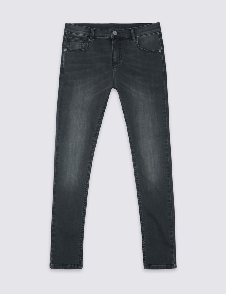 Cotton Skinny Leg Jeans with Stretch (3-14 Years) 2 of 6