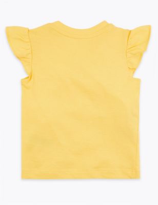 Cotton Slogan T-Shirt (0-3 Yrs) | M&S