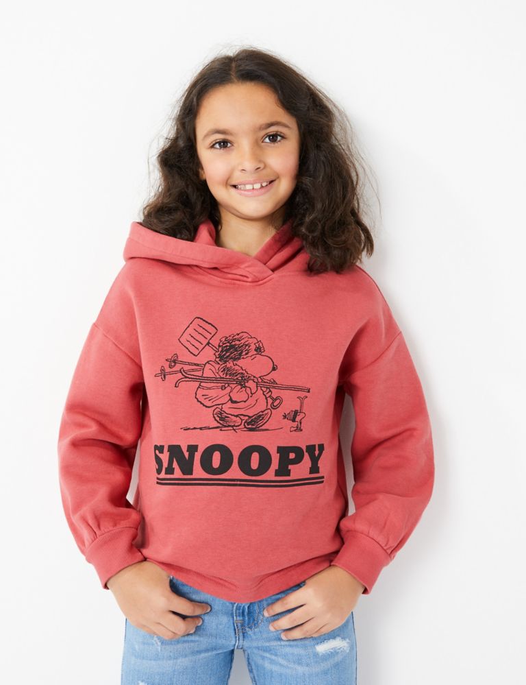 Cotton Snoopy™ Print Hoodie (3-16 Years) 1 of 4