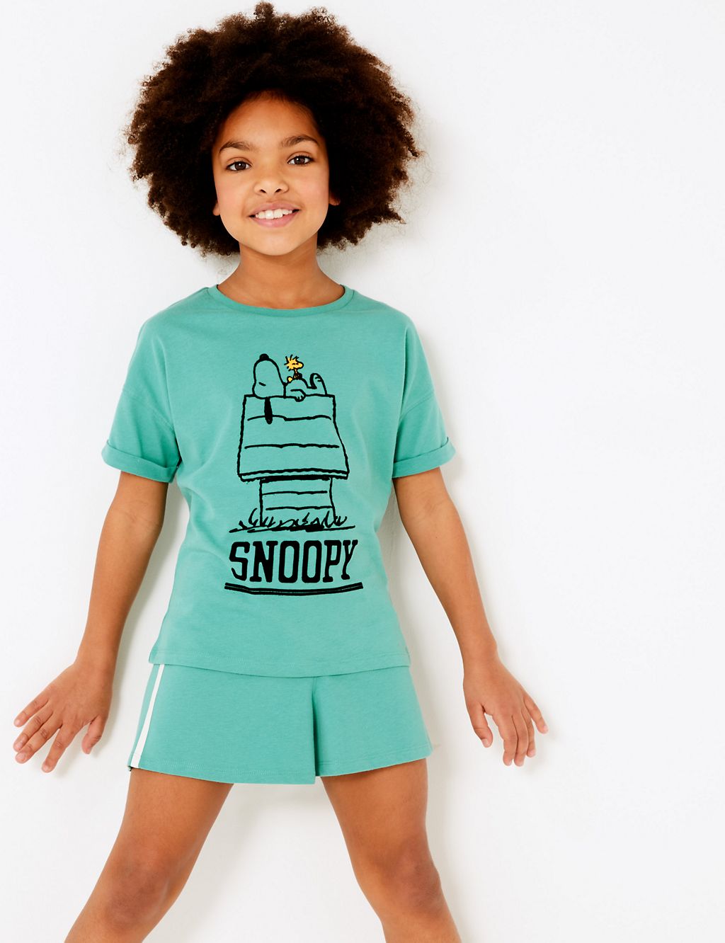 Cotton Snoopy™ Print Short Pyjamas (6-16 Yrs) 3 of 4