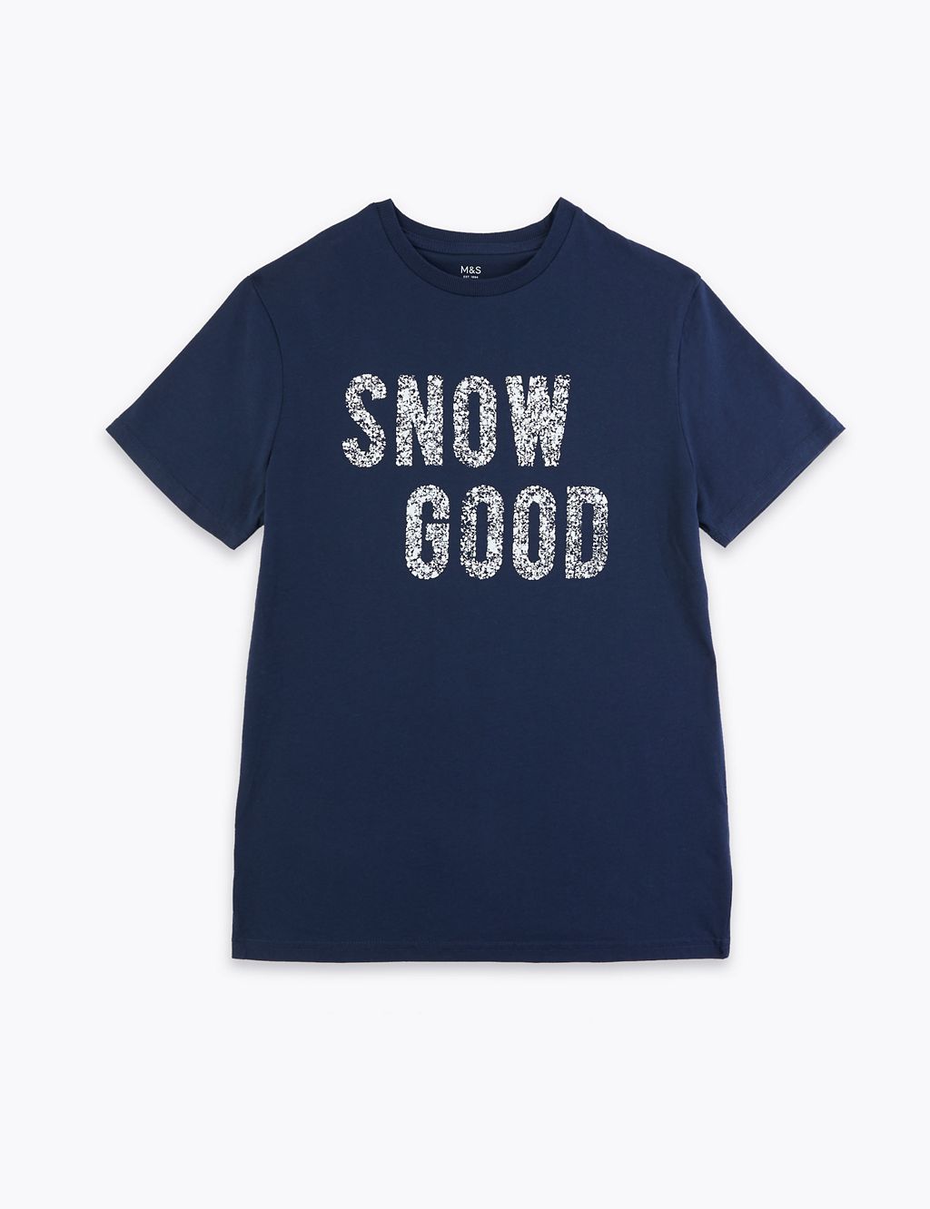 Cotton Snow Good Slogan T-Shirt (3-16 Years) 1 of 5