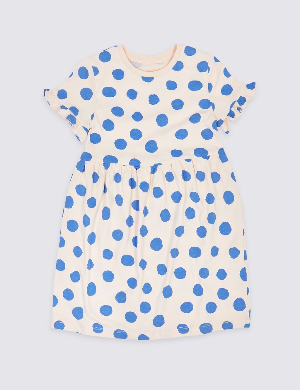 Cotton Spot Print Dress (3 Months - 7 Years) 1 of 4