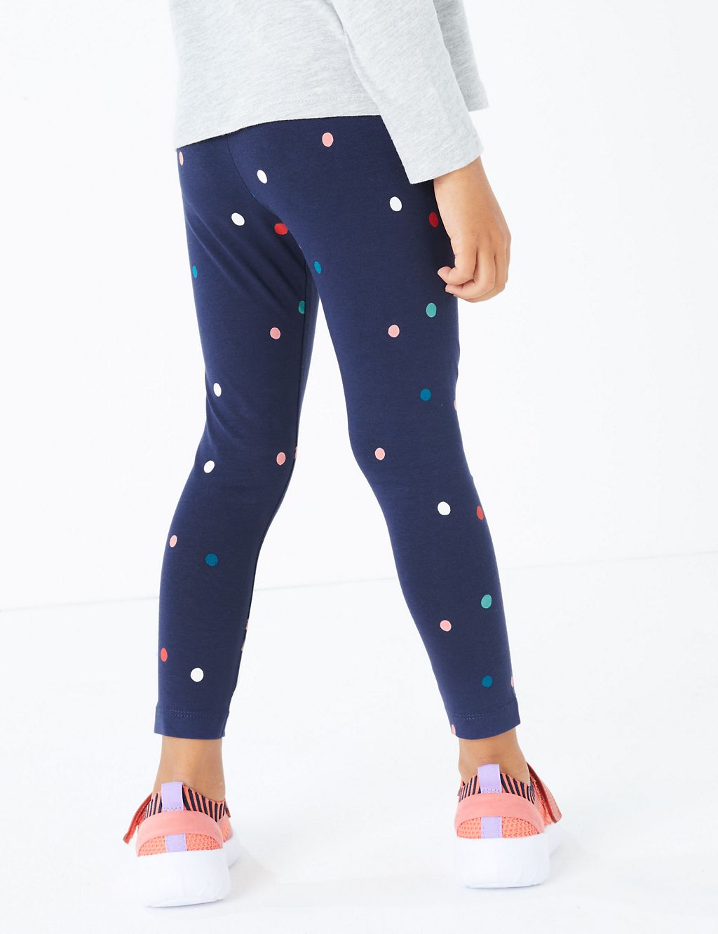 Cotton Spot Print Leggings (3 Months - 7 Years) 5 of 5