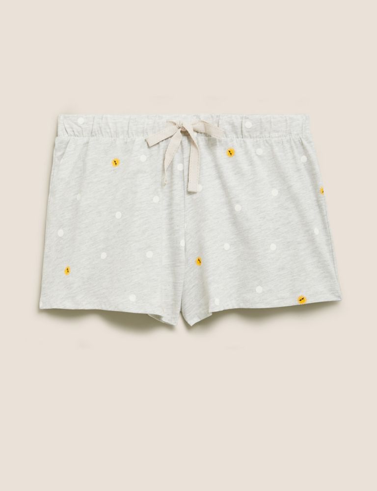 Cotton Spot Print Pyjama Shorts 2 of 5