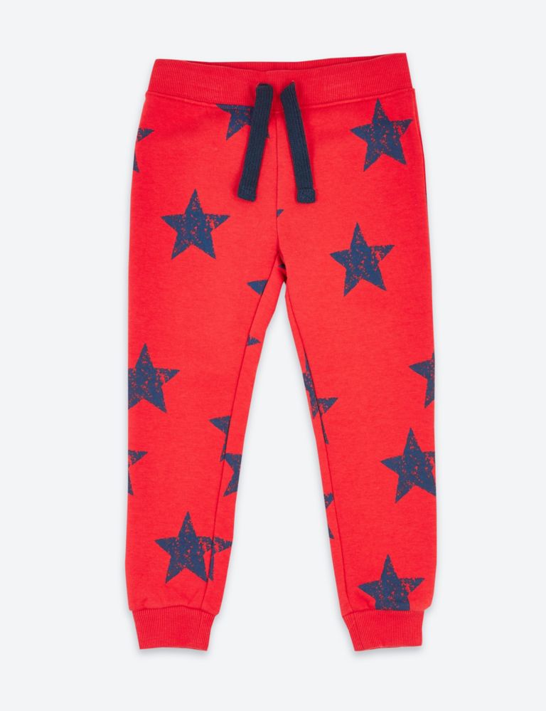 Cotton Star Print Joggers (3 Months - 7 Years) 2 of 5