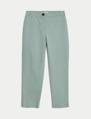 Cotton Stretch Ankle Grazer Chinos Image 2 of 6