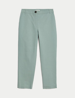 Cotton Stretch Ankle Grazer Chinos Image 2 of 6
