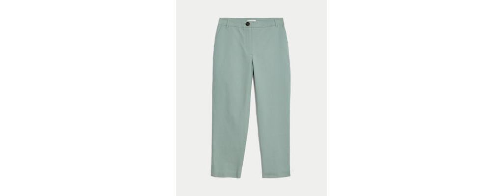 Cotton Stretch Ankle Grazer Chinos 1 of 6