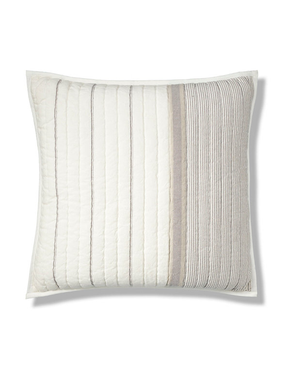 Cotton Stripe Cushion Image 1 of 2