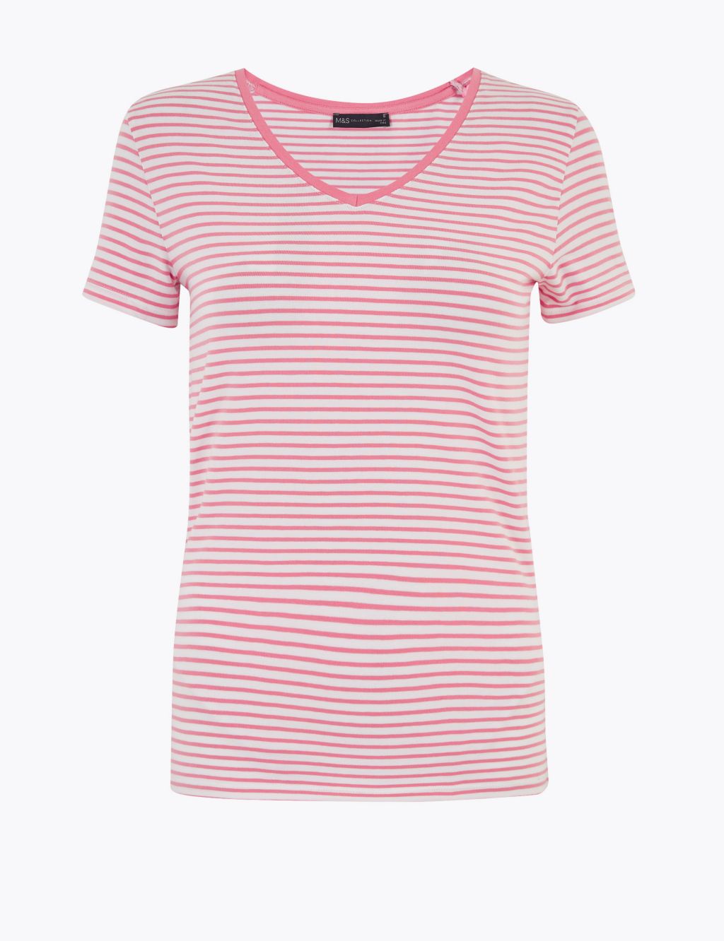 Cotton Striped Fitted T-Shirt 1 of 4