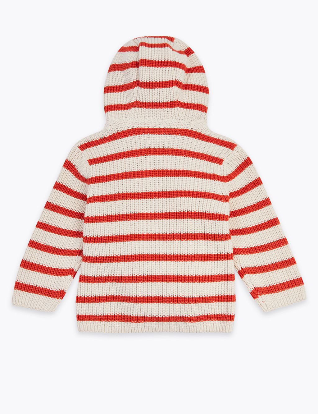 Cotton Striped Knitted Cardigan (0-3 Yrs) 1 of 3