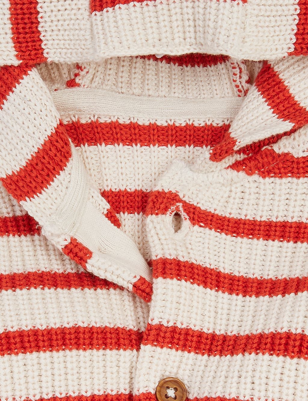 Cotton Striped Knitted Cardigan (0-3 Yrs) 2 of 3