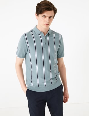 cotton knit polo shirts