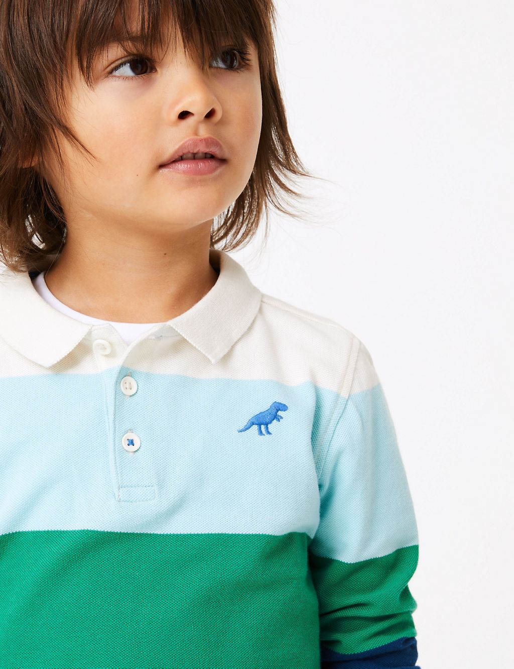 Cotton Striped Polo Shirt (2-7 Years) 2 of 4