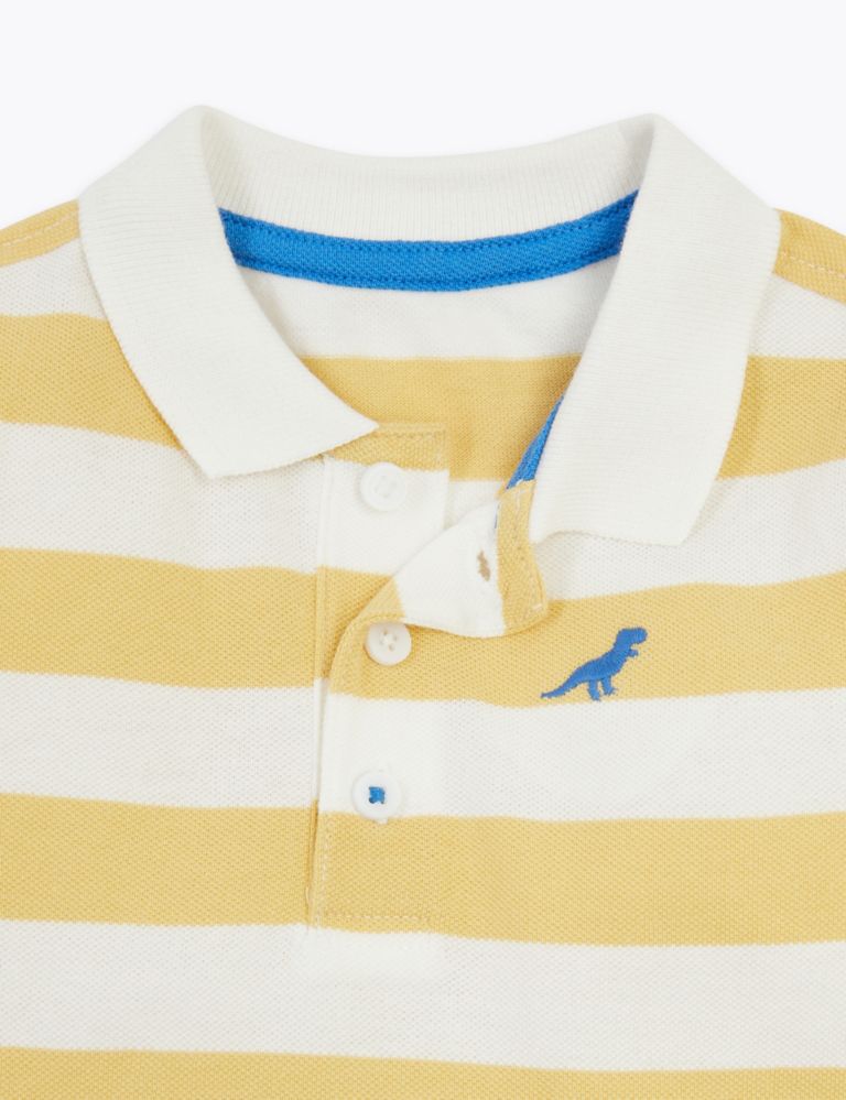 Cotton Striped Polo Shirt 3 of 3