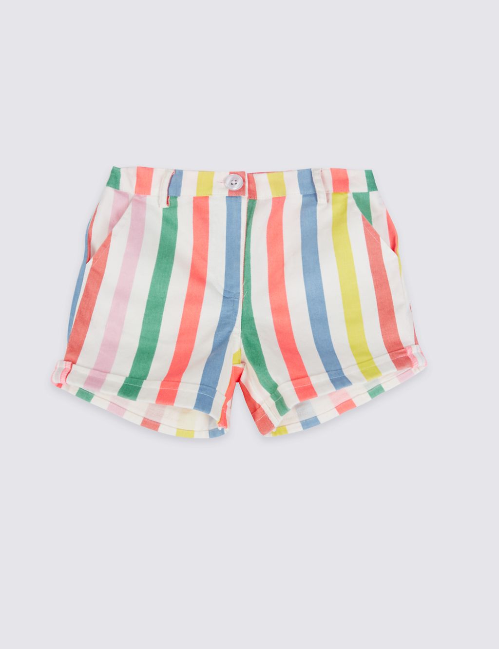 Cotton Striped Shorts with Stretch (3 Months - 5 Years) 1 of 6
