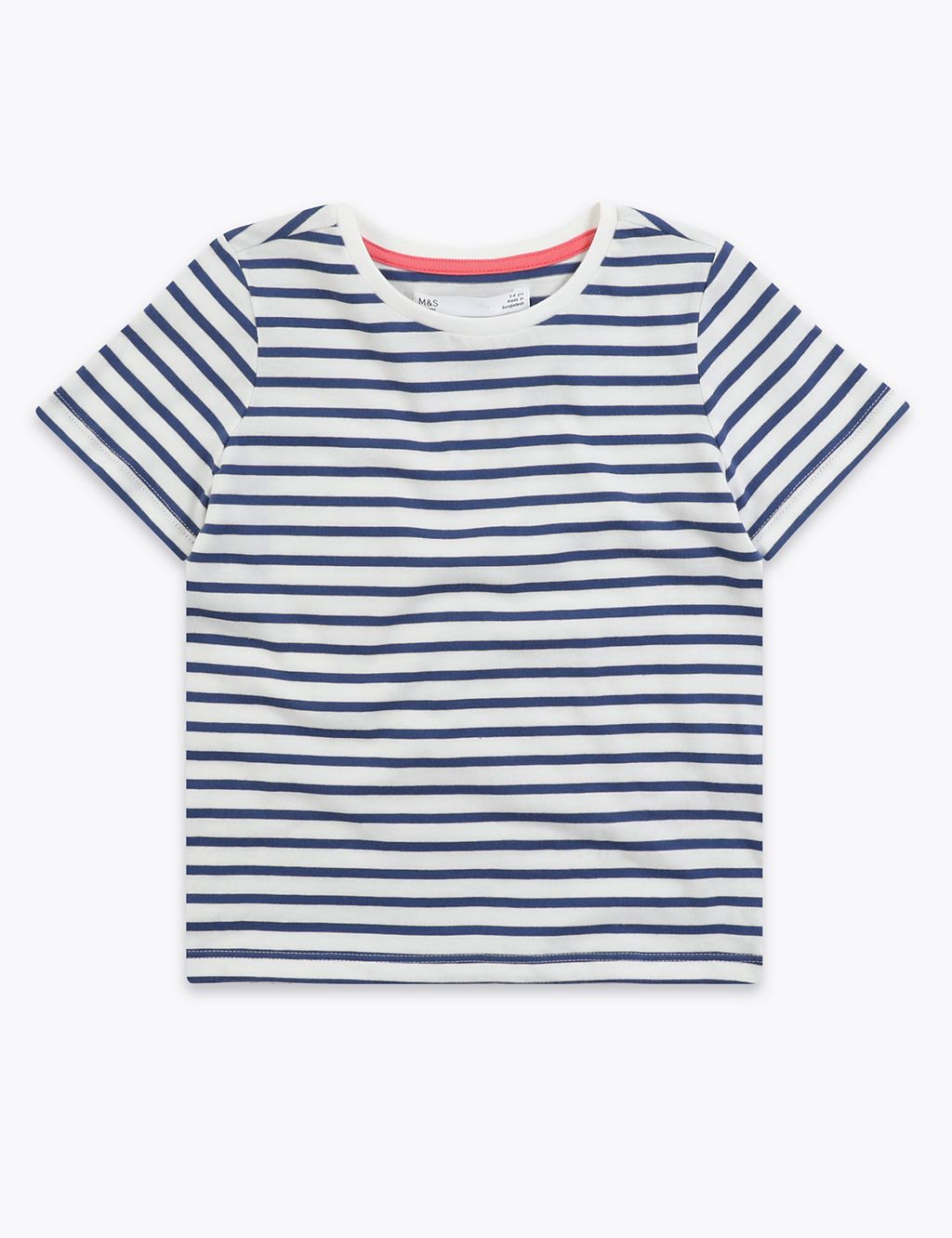 Cotton Striped T-Shirt (2-7 Yrs) 1 of 4