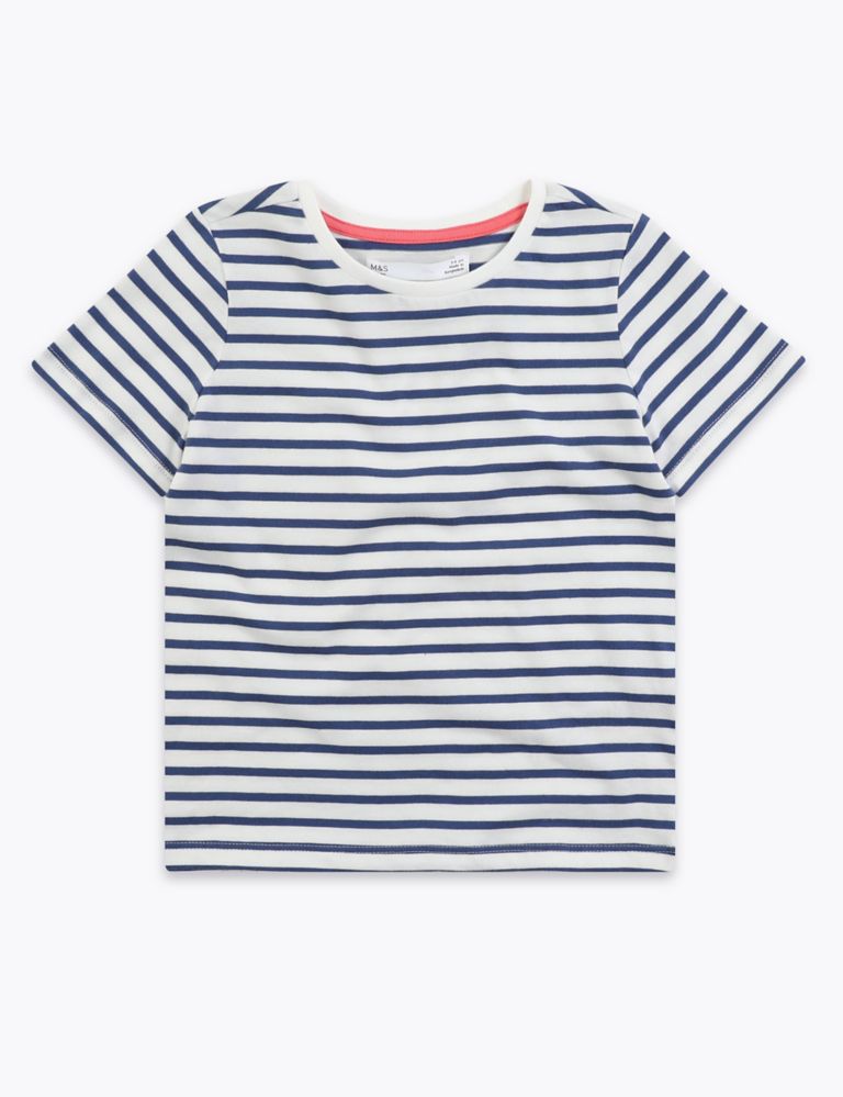 Cotton Striped T-Shirt (2-7 Yrs) 2 of 4