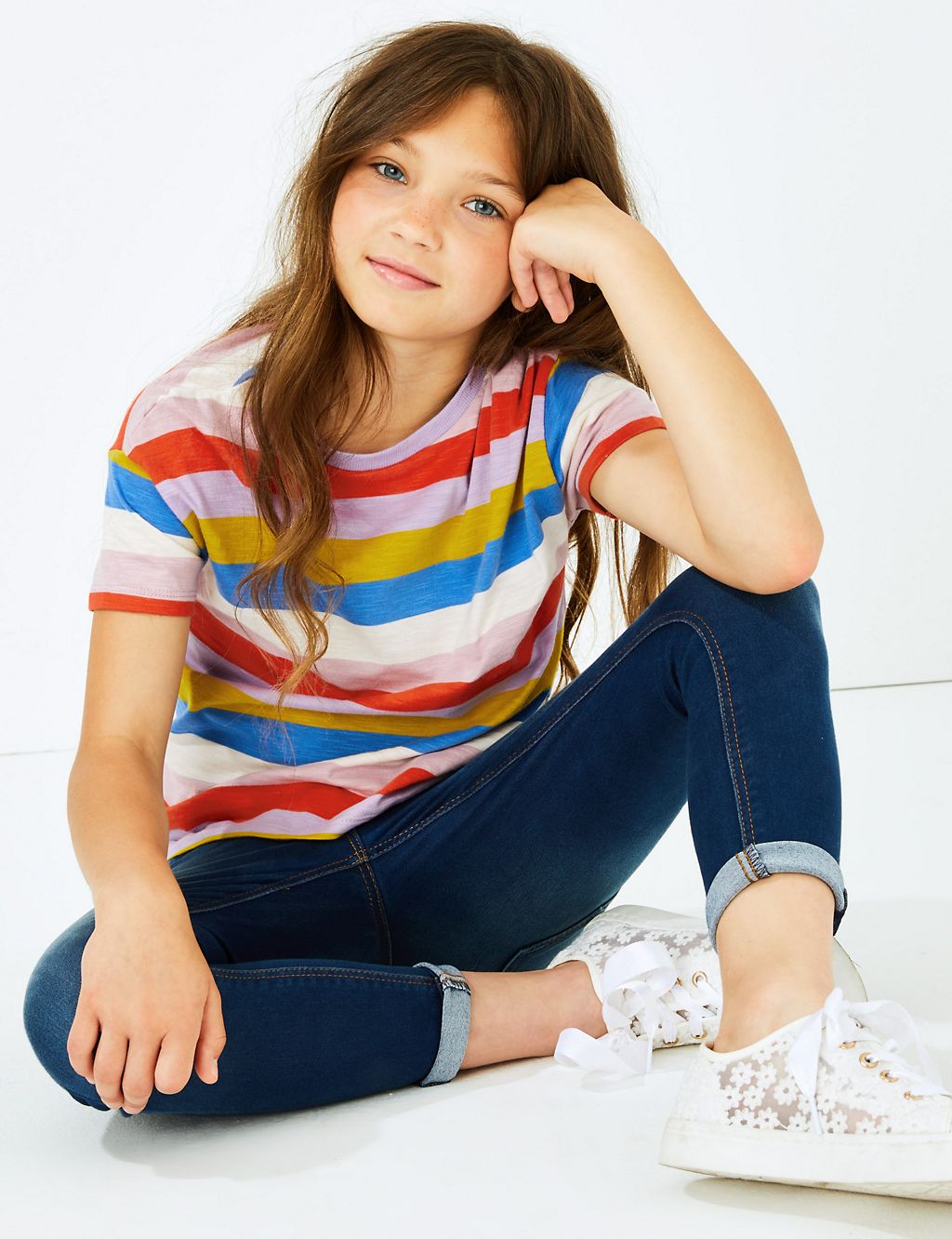 Cotton Striped T-Shirt (3-16 Years) 2 of 4
