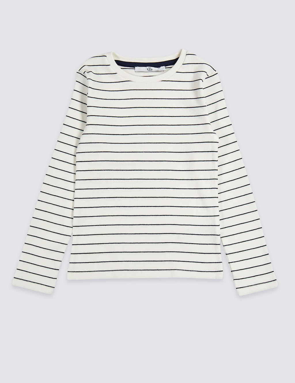 Cotton Striped Top with Stretch (3-16 Years) 1 of 3