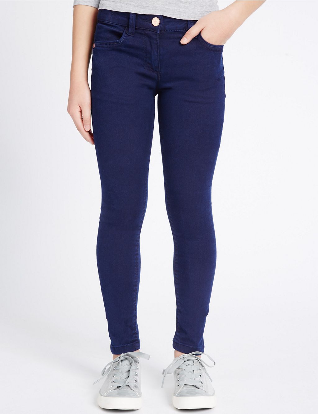 Cotton Super Skinny Jeans with Stretch  (3-14 Years) 2 of 6
