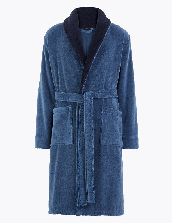 Cotton Supersoft Towelling Dressing Gown Image 1 of 1
