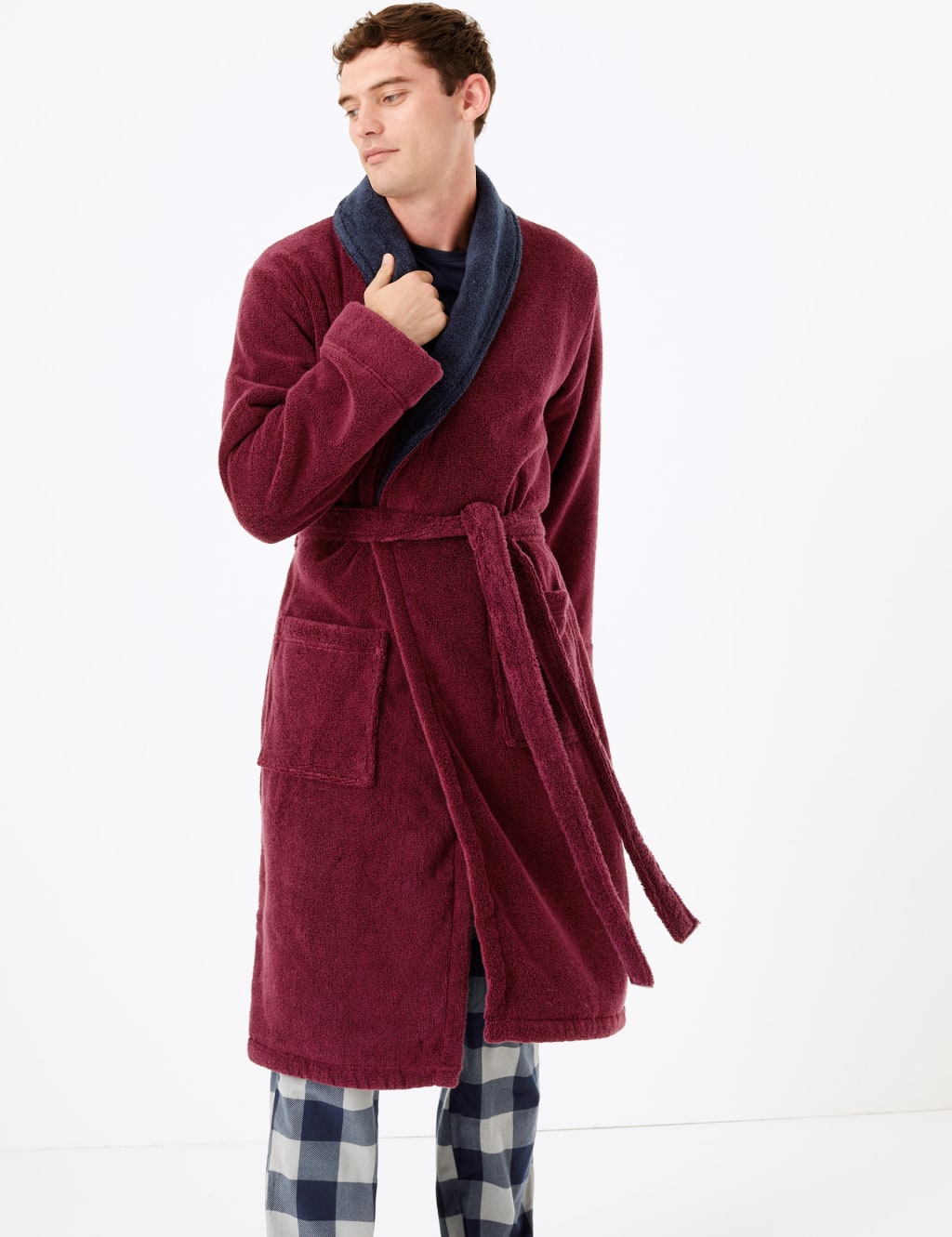 m&s mens towelling robes