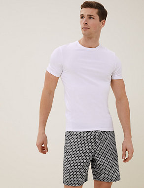 Cotton Tencel™ Woven Pyjama Shorts Image 2 of 4