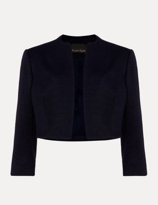 Cotton Textured Cropped Jacket | Phase Eight | M&S