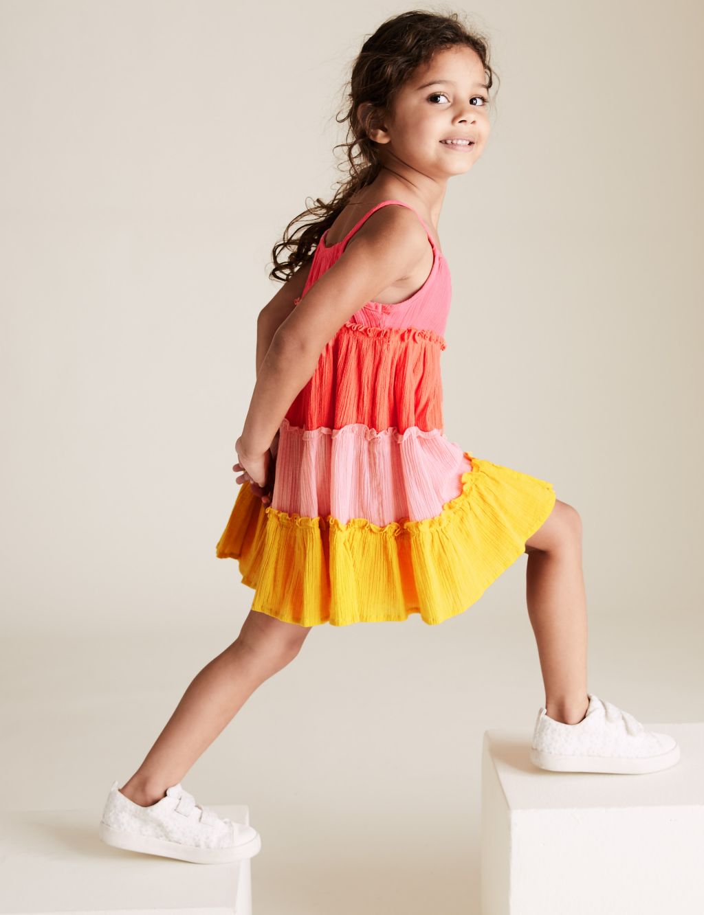 Cotton Tiered Dress (2-7 Yrs) 3 of 4