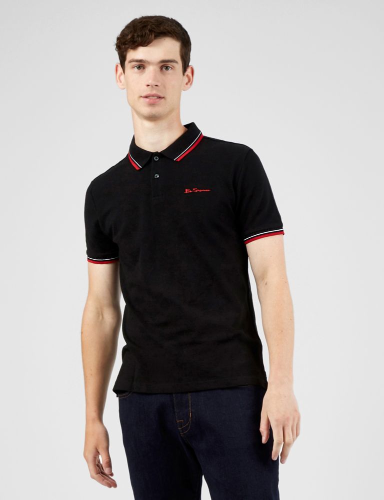 Cotton Tipped Polo Shirt 1 of 5