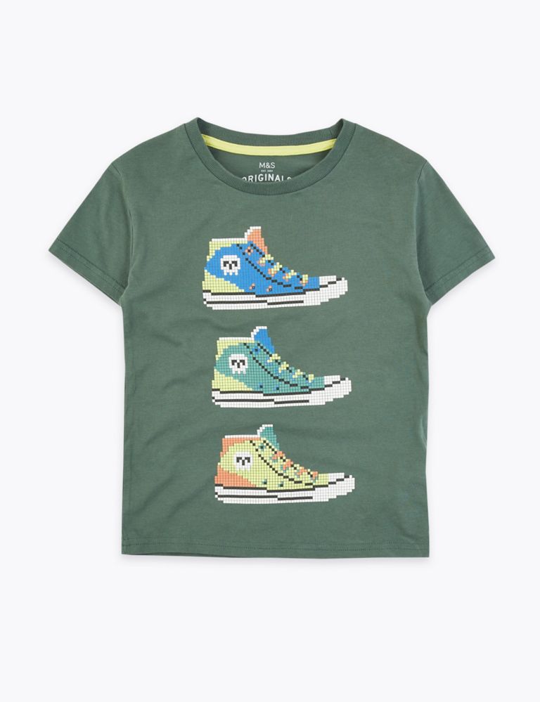 Cotton Trainer Design T-Shirt (2-7 Years) 2 of 4